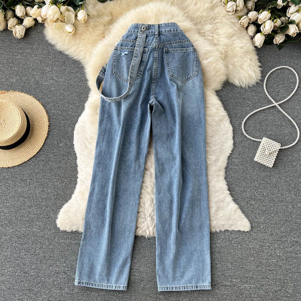 Classy and Stylish Denim Dungaree With One Strap – Stylemantraas