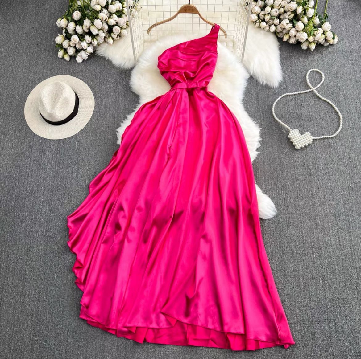 Gorgeous one shoulder barbie gown from our Barbie Collection ...